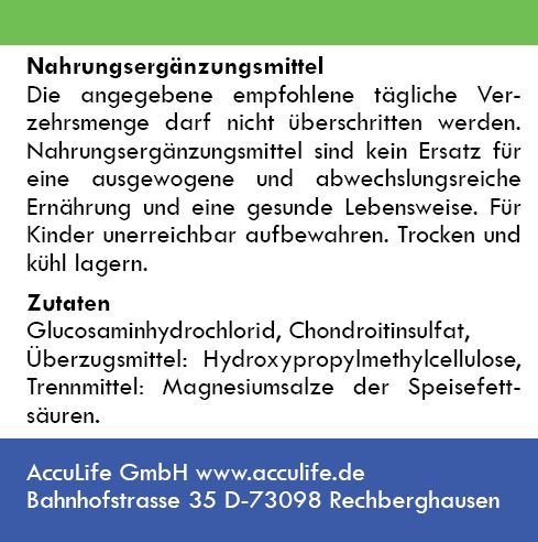 JOVEN Glucosamin Chondroitin 500/400 (ab 4 Stück je 13,35 €)